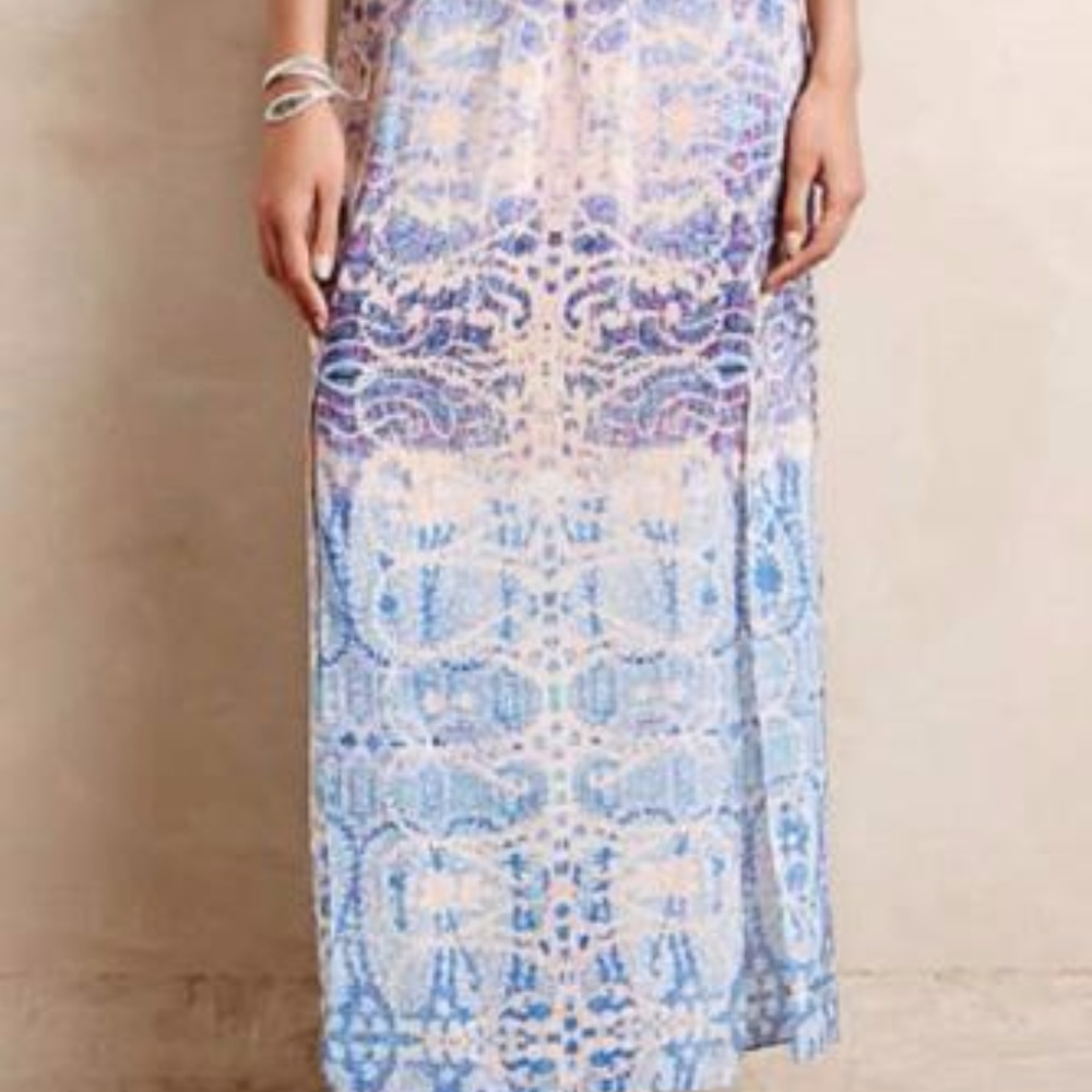 NWOT Anthropologie Maeve‎ Waimea Silk Maxi Skirt